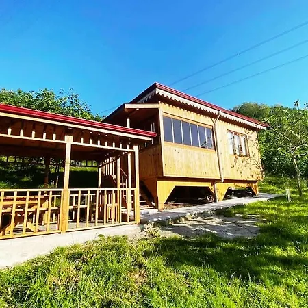 Bahcede Ahsap Bag Evi Ve Cardak بيت للعطل ترابزون